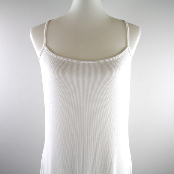 SKIMS Marble Ribbed Sleeveless Slipdress White Soft Lounge Maxi Dress 4X NWT - Picture 2 of 6